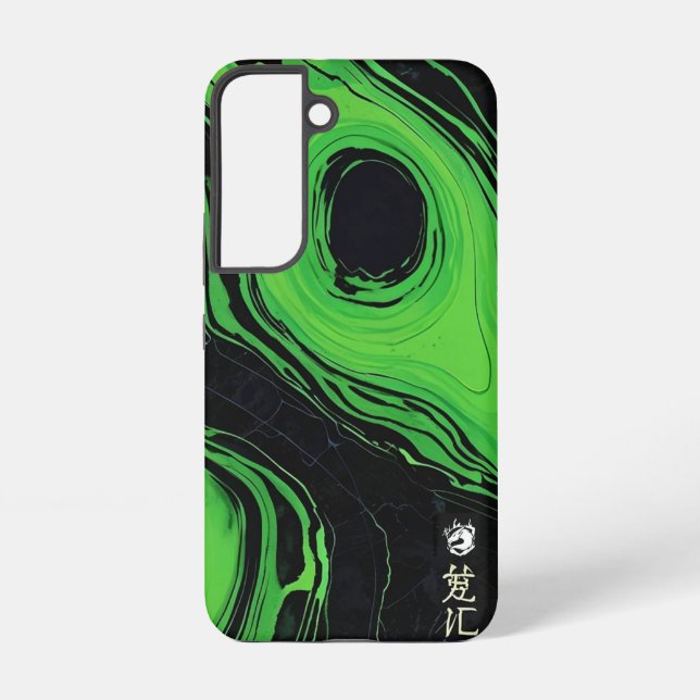 Coque Samsung Galaxy Vivid Green Marble (Verso)