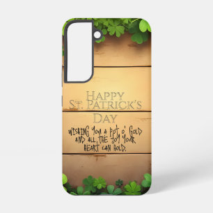 Coque Samsung Galaxy Vœux chanceux de la Saint-Patrick 🍀