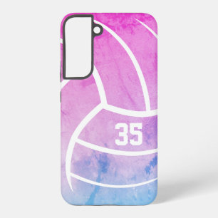 Coque Samsung Galaxy volleyball minimaliste fille pastels 