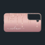 Coque Samsung Galaxy Votre nom Rose personnalisé Parties scintillant Go<br><div class="desc">Nom personnalisé Texte Rose Or Parties scintillant Flush Étincelle Anniversaire personnalisé - Anniversaire ou Mariage Cadeau / Fournisseur - Ajouter votre nom - Texte ou Supprimer - Faire votre cadeau spécial - Redimensionner et déplacer ou supprimer et ajouter du texte / des éléments avec outil de personnalisation. Conception par MIGNED....</div>