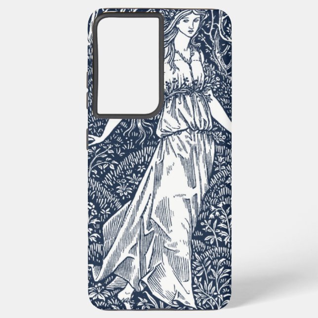 Coque Samsung Galaxy William Morris Lady Dans les bois (Verso)