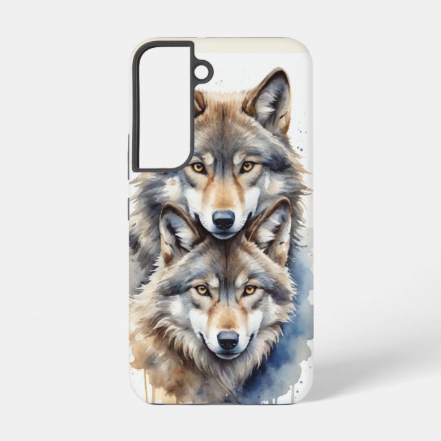 Coque Samsung Galaxy Wolf Wolf Faune Nature animale (Verso)