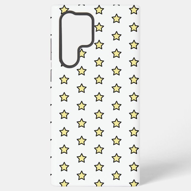 Coque Samsung Galaxy Yellow Star Cute Minimalist Pattern (Verso)