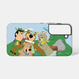 Coque Samsung Galaxy Yogi Ours et amis encadrés photo de la forêt