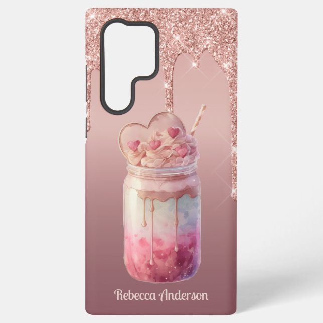 Coque Samsung Galaxy Yummy Boba Bubble Lait Thé Dessert (Verso)
