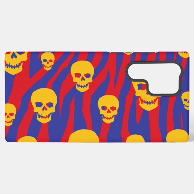 Coque Samsung Galaxy Zèbre Pop Skully (Verso Horizontal)