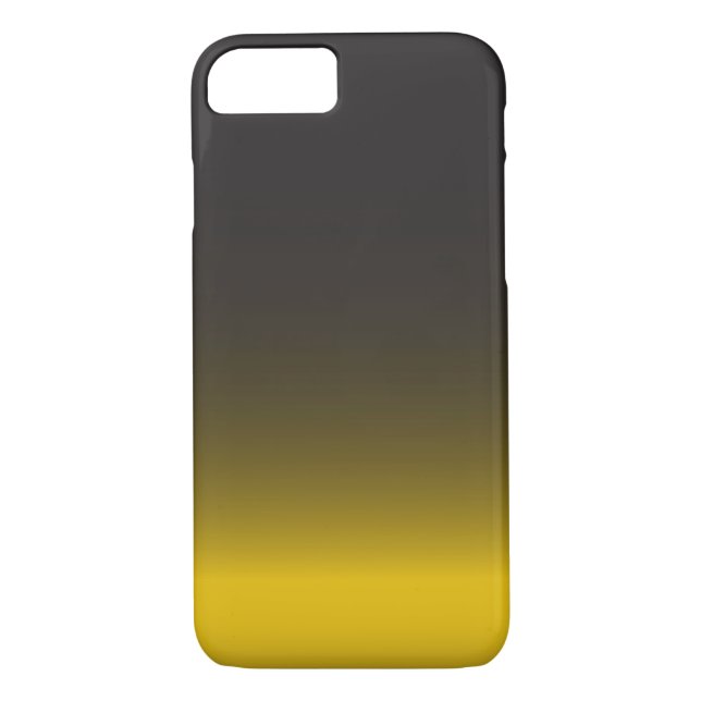 Coque simple pour iPhone 7 Noir et Or (Dos)