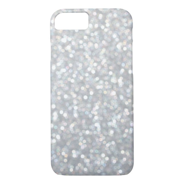Coque Sparkly Silver iPhone 7 (Dos)