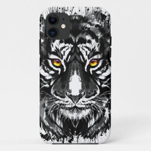 Coque Tiger iPhone 11 Tigre noir et blanc
