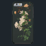 Coque Tough iPhone 6 Bouquet floral vintage<br><div class="desc">Beau bouquet mixte de pêche et fleurs blanches et feuillage sur un arrière - plan noir.</div>