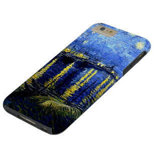 Coque Tough iPhone 6 Plus Peinture Van Gogh, Nuit étoilée sur le Rhône