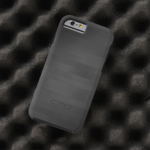 Coque Tough iPhone 6 Simple élégante Motif en bois noir