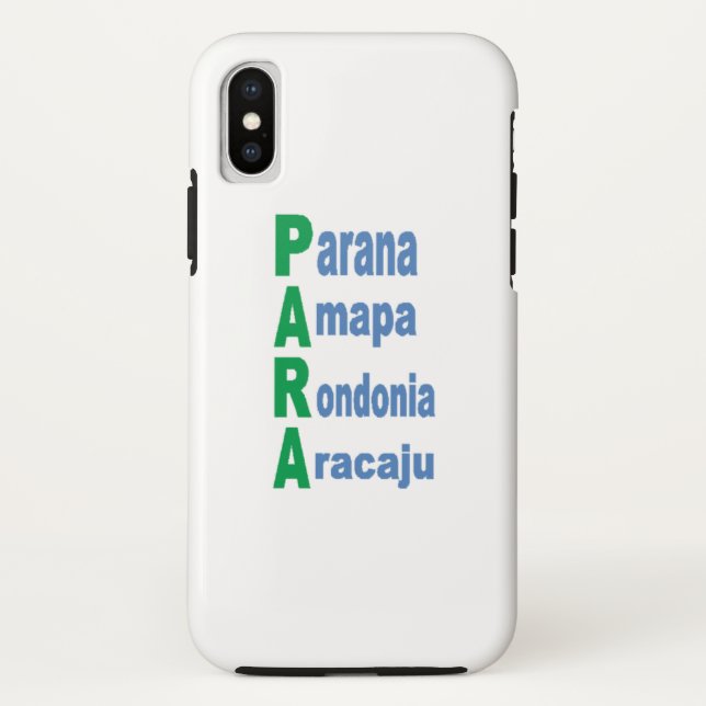Coque Tough  pour iPhone XS d'Apple BRAZIL TOURISM (Dos)