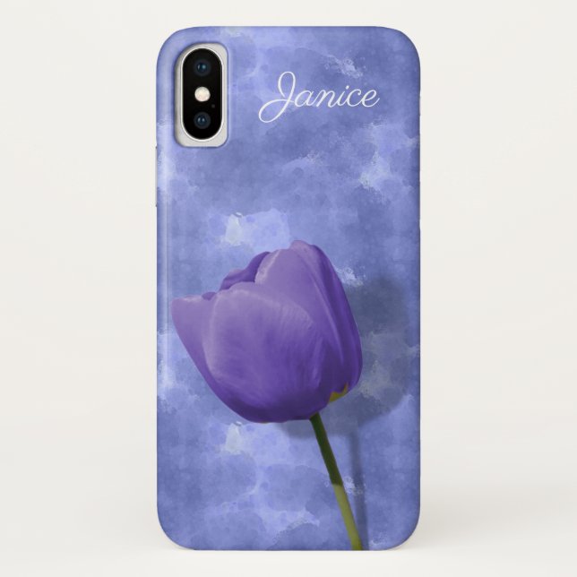 Coque Ultra Violet Tulip iPhone X (Dos)