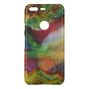 Coque Uncommon Google Pixel Cool Moderne Tons Terre Agate Pierre 4a