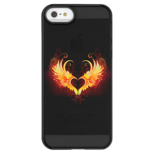 Coque iPhone Permafrost® SE/5/5s Angel Fire Heart with Wings