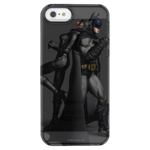 Coque iPhone Clear SE/5/5s Batman Arkham City   Batman et Catwoman