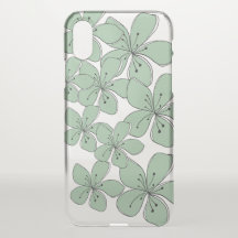 Boîtier d'iPhone X Floral Clear