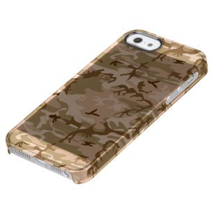 Coque iPhone Clear SE/5/5s Camouflage du désert