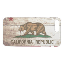 Drapeau d'état de la Californie sur le vieux grain