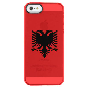 Coque iPhone Clear SE/5/5s Drapeau patriotique albanais