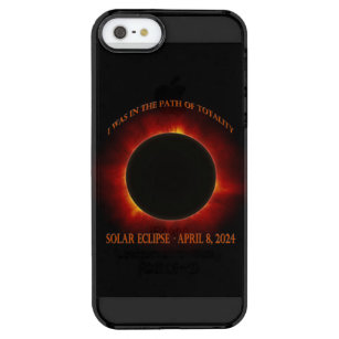 Coque iPhone Clear SE/5/5s Éclipse solaire totale