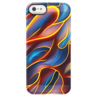 Coque iPhone Permafrost® SE/5/5s Flammes rouges bleues Abstraites