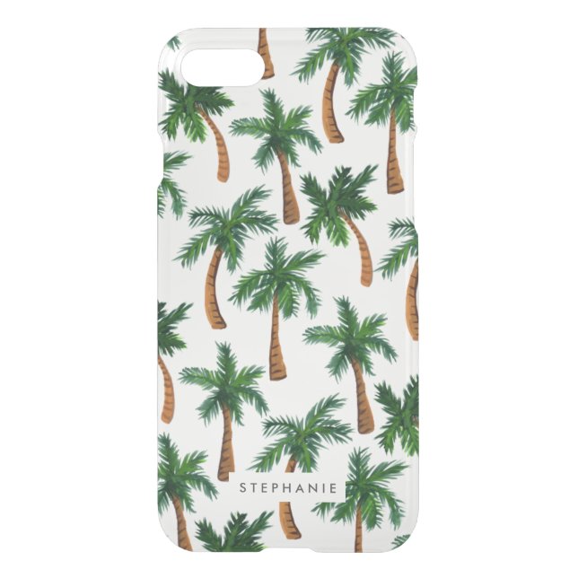 Coque Uncommon Pour iPhone Impression personnalisée d'un palmier (Dos)