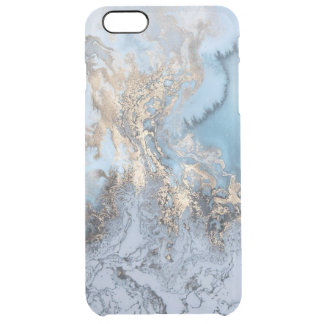 Coque iPhone 6 Plus Iphone Abstrait bleu doré marbre 6/6S plus Coque
