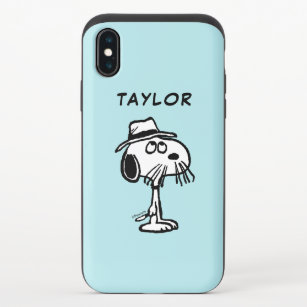 Coque Coulissante Pour iPhone X Les cacahuètes  Snoopy's Brother Spike