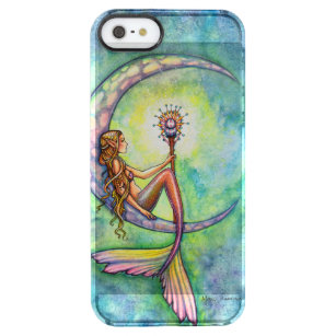 Coque iPhone Clear SE/5/5s Mermaid Moon Imaginaire Art