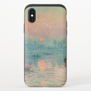 Coque Coulissante Pour iPhone X Monet Sunset Seine Beaux-Art Impressionnisme