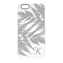 Monogramme de silhouette de fougère