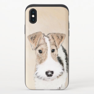 Coque Coulissante Pour iPhone X Peinture Terrier de Renard de fil - Cute Original 