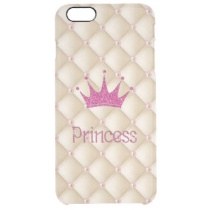 Coque iPhone 6 Plus Perles Charming Chic, Tiara, Princesse, Glitterie