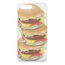 Pile de hamburgers ou cheeseburgers
