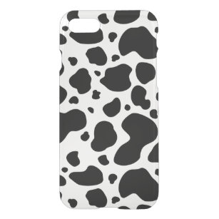 Coque Pour iPhone SE/8/7 Case Poster de animal noir et blanc de motif de taches
