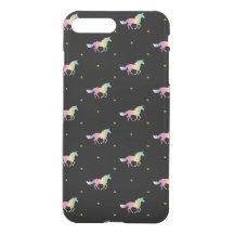 Rainbow Unicorns & Gold Stars Motif