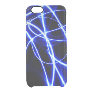 Coque iPhone 6/6S Rayons laser bleu et noir