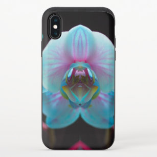 Coque Coulissante Pour iPhone X Réflection de l'orchid bleu exotic