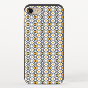 Coque Coulissante Pour iPhone 8/7 Retro Angles Abstract Geometric Pattern