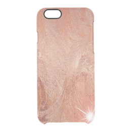 Coque iPhone 6/6S Rose de cuivre à grains de sable doré tourbillon