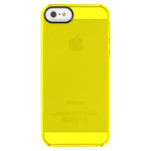 Coque iPhone Clear SE/5/5s simple couleur solide minimale personnalisée    