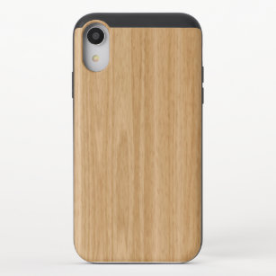 Coque Coulissante Pour iPhone XR texture en bois composite