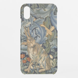 Coque Pour iPhone XR William Morris Forest Rabbit Floral Art Nouveau