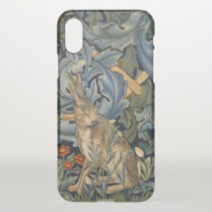 Coque Pour iPhone XS William Morris Forest Rabbit Floral Art Nouveau