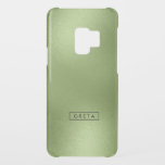 Coque Uncommon Pour Samsung Galaxy S9 Arrière - plan vert chatoyant moderne<br><div class="desc">Vert chatoyant abstrait arrière - plan moderne.</div>