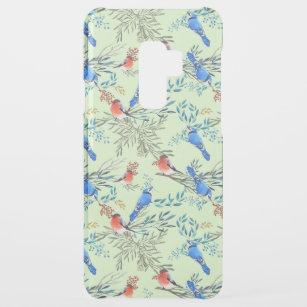 Coque Uncommon Pour Samsung Galaxy S9 Plus Beau Aquarelle Oiseaux et Motif de Foliage