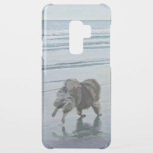 Coque Uncommon Pour Samsung Galaxy S9 Plus Keeshonds at the Seashore Peinture Dog Art