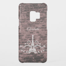 Tour Eiffel rose Grunge Samsung Galaxy Coque